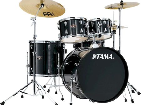 Tama IE52CHBK Imperialstar IE52C 5-piece Complete Drum Set (Hairline Black) For Sale