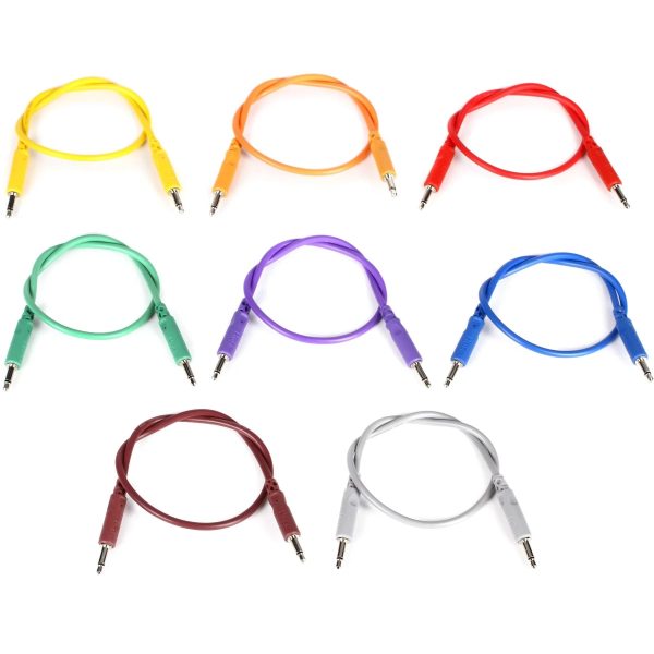 Hosa CMM-830 Eurorack Patch Cables Assorted Colors 8-pack - 12  Sale