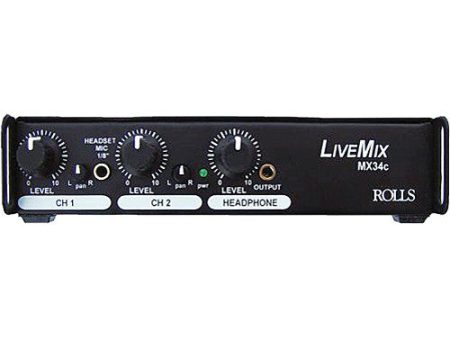 Rolls MX34C LiveMix 2 Channel Microphone Mixer Online now