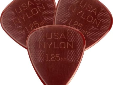 Dunlop 44P125 Nylon Standard Picks - 1.25mm Extra Heavy - 3 Pack Supply