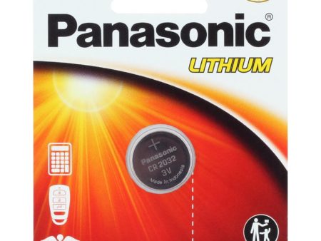 Panasonic CR2032 3V Lithium Coin Cell Battery - 220mAh, 1-Pack Cheap