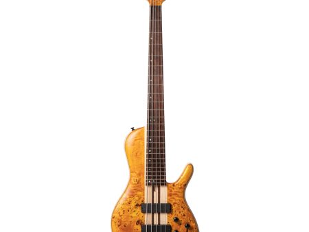 Cort A5-PLUS-SC-CASE-AOP 5-String Electric Bass (Amber Open Pore) For Sale