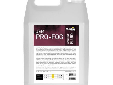 Jem Pro PRO FOG Fluid - 5L on Sale