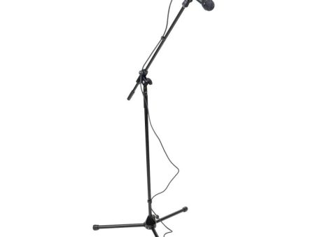 Apex MP1 Economy Dynamic Hand Held Microphone Package with Cable, Stand & Clip For Cheap