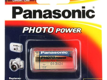 Panasonic CR123A 3V Lithium Button Top Photo Battery - 1550mAh, 1-Pack For Cheap