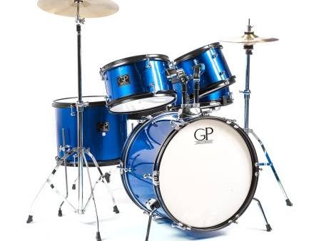 Granite Percussion GP-JR5BL 5 Piece Junior Drum Set (Blue) Discount