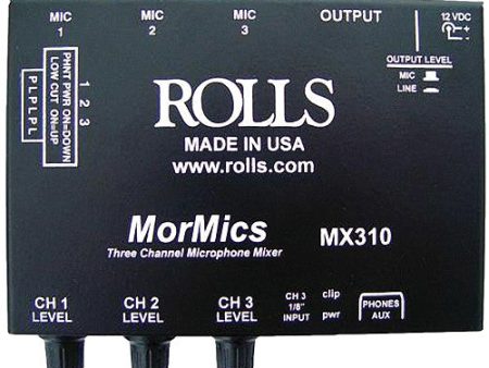 Rolls MX310 MorMics 3-Channel Mic Mixer Combiner For Sale