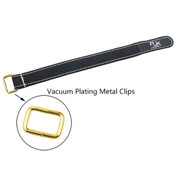 2Pcs RJXHOBBY 100-400mm Metal Buckle Non-Slip Battery Strap for Lipo Battery on Sale